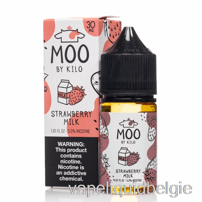 Vape Smaken Aardbeienmelk - Moo Salts - 30ml 30mg